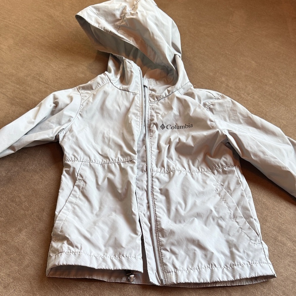 Columbia Kids Light Gray Raincoat